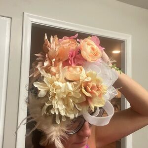 Fascinator Hat White derby